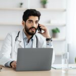 Remote consultation of patient and health care with therapist during covid-19